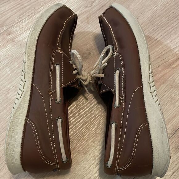 Nunn Bush men’s brown leather topsiders. Size 9.5. - Picture 7 of 9
